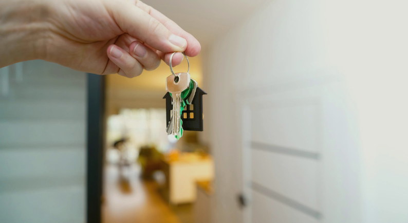 Imagem mostrando chaves da casa nova